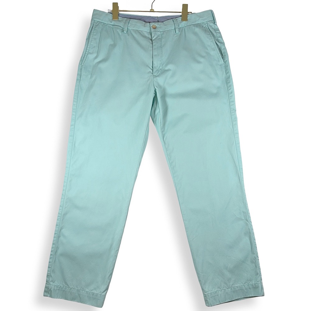 Polo Ralph Lauren Mens 34x30 Teal Pima Cotton Chino Pants Classic Fit Preppy